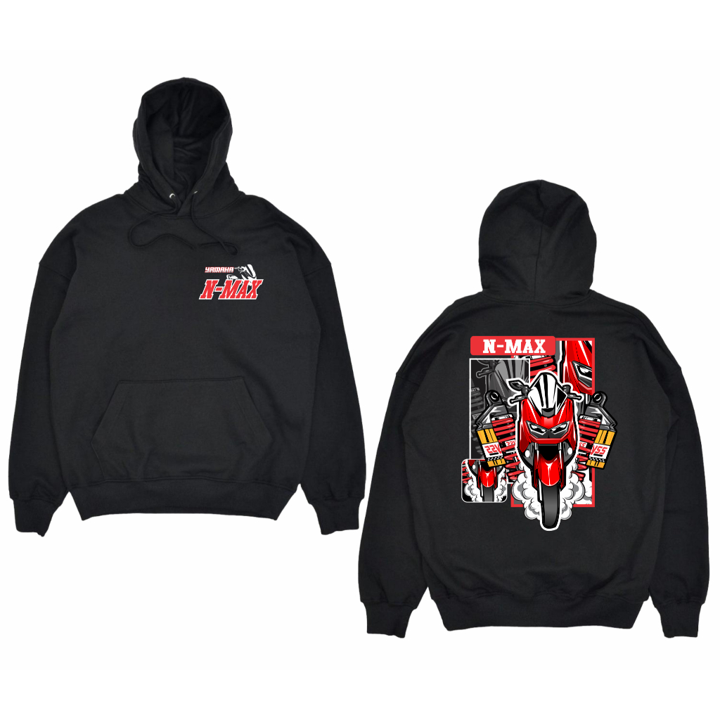 JAKET HOODIE MOTOR YAMAHA NMAX BIKERS SUNMORI BIG SIZE JUMBO