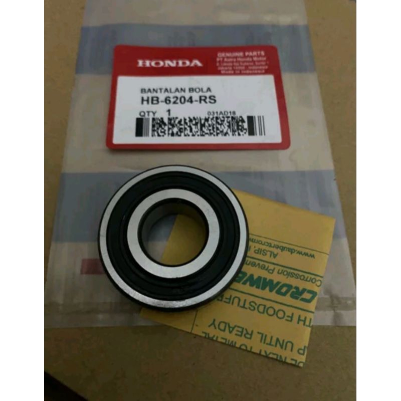 Bearing Laher 6204 SKF As Pully Beat Fi Asli Original