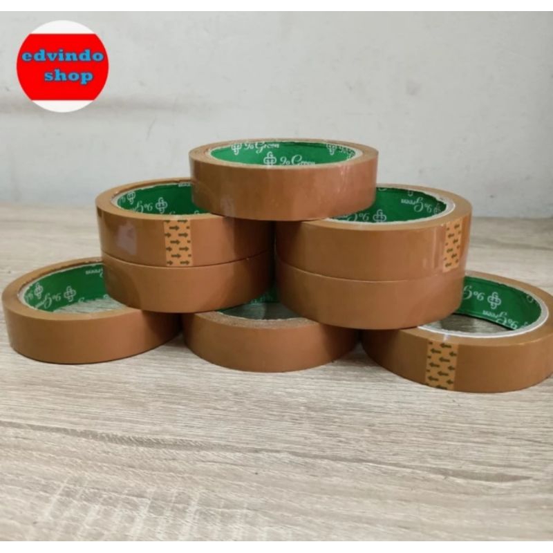 

Isolasi Coklat 24mm x 50meter Go Green (9g), Isolasi Coklat 1Inch