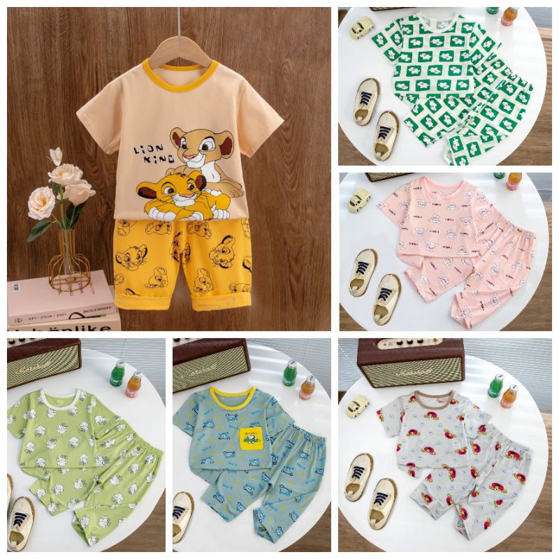 (HPL) PIYAMA ANAK / BAJU TIDUR ANAK / SETELAN HARIAN ANAK PREMIUM IMPORT QQMAIDOU / QQLIKE / JIJIBEI