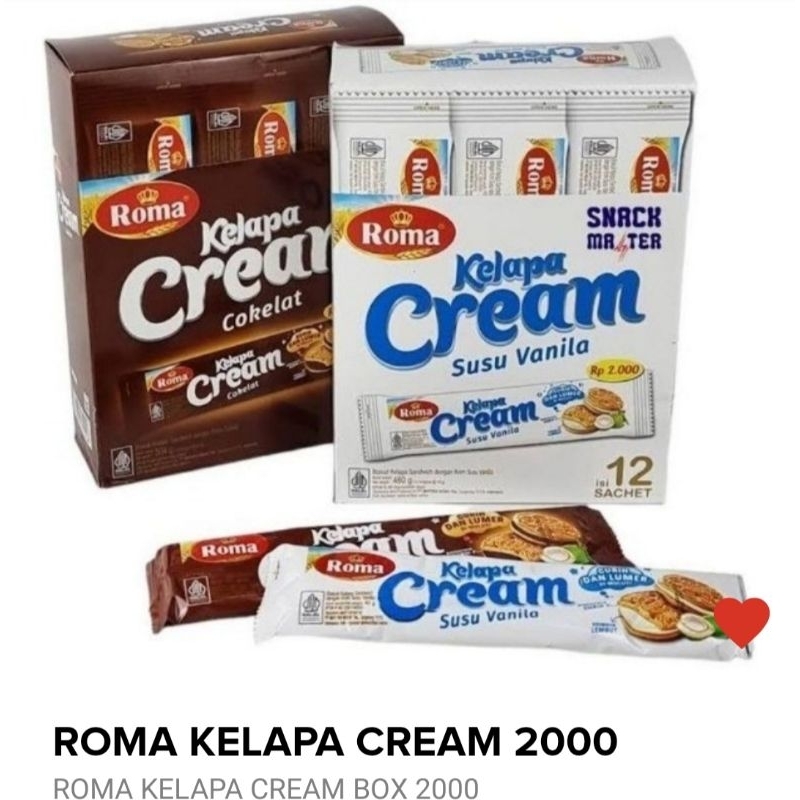 

biskuit roma kelapa cream 1pack