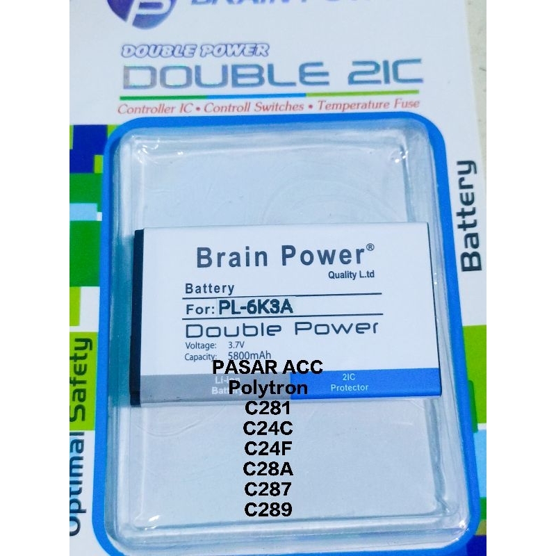 Baterai Batre Polytron PL-6K3A PL6K3A Polytron C281 C24C C24G C24A C24F C28A C287 C289 Double Power