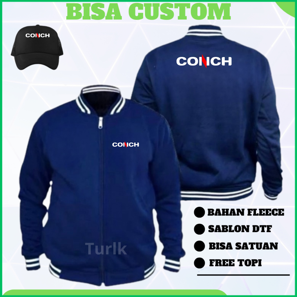 Jaket Conch Jaket Semen Conch Varsity Custom