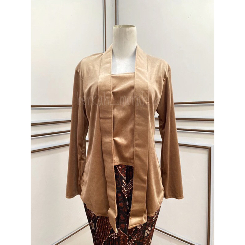 Kebaya Bludru Kutu Baru Polos / Kebaya Jawa Termurah