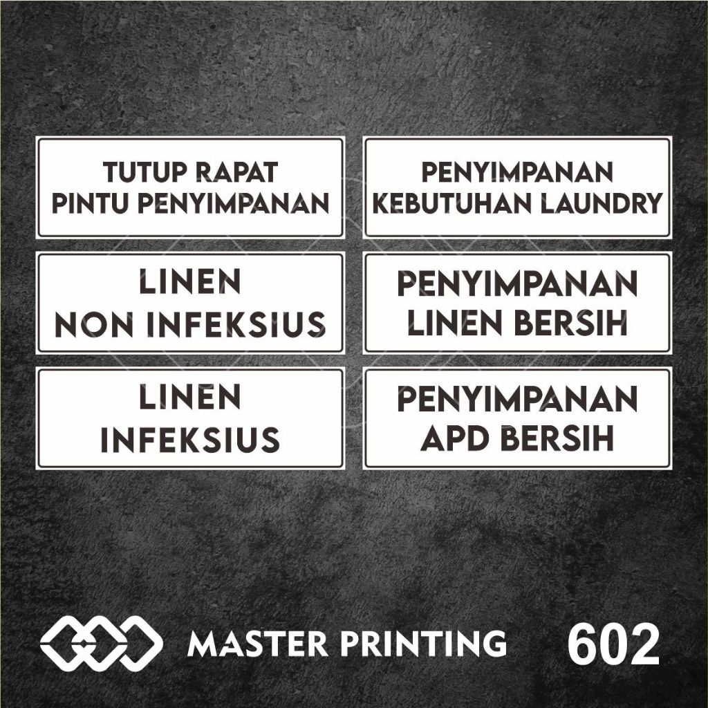 

602 - Stiker Nama Tempat Penyimpanan di Laundry, Sticker Vinyl, Tahan Air, Termurah, dan Bisa Custom