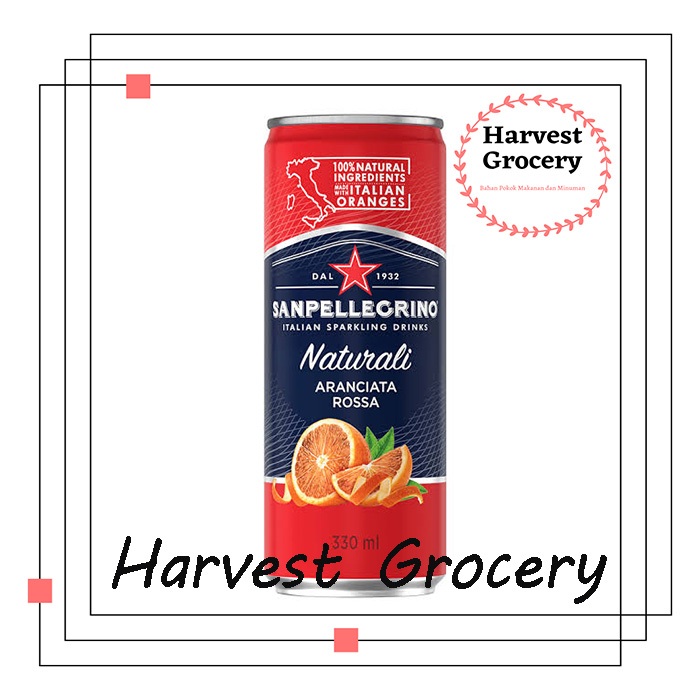 

San Pellegrino Sparkling Water Aranciata Rossa 330ML (GOJEK / GRAB)