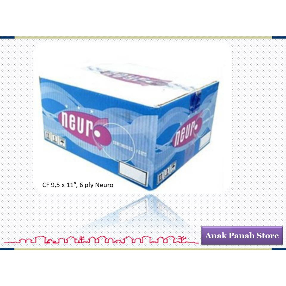 

Continuous Form Ukuran 9,5 Inch x 11 Inch, 6 ply Merk Neuro