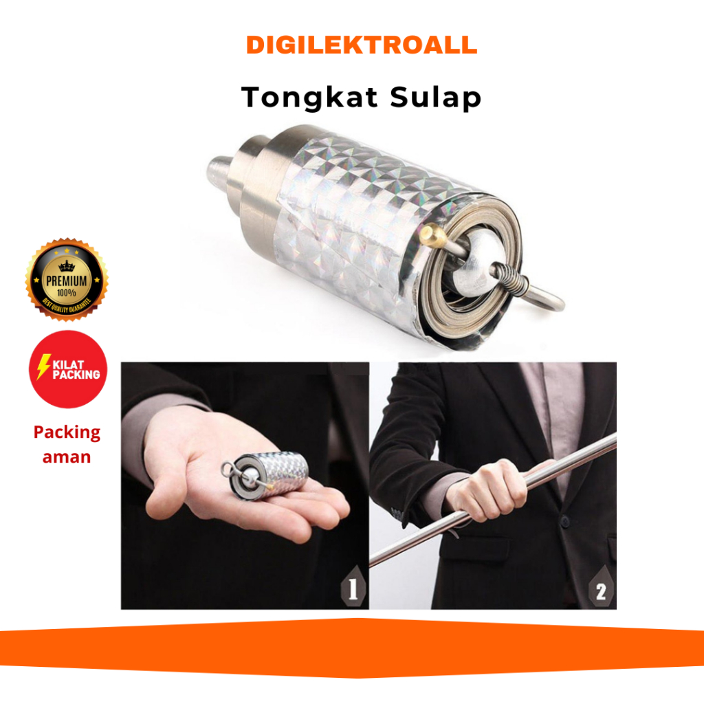 Tongkat Sulap Appearing Metal 120cm Trik Sulap Tongkat Alat Sulap Murah Tongkat Sulap Ajaib