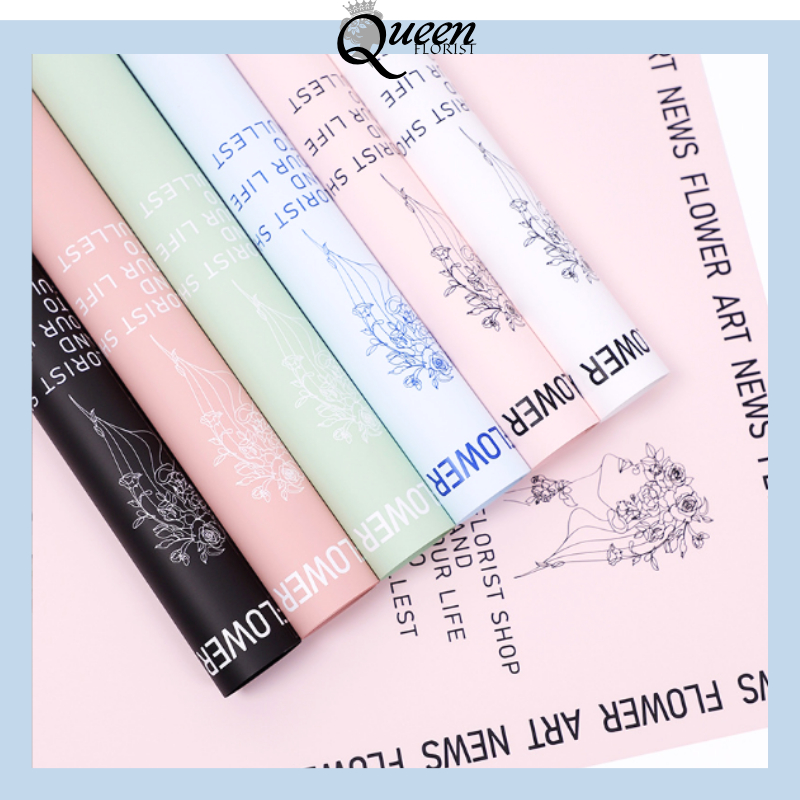 

20 LEMBAR Kertas Bunga Buket Wrapping Paper Cellophane Ecer Florist 6123