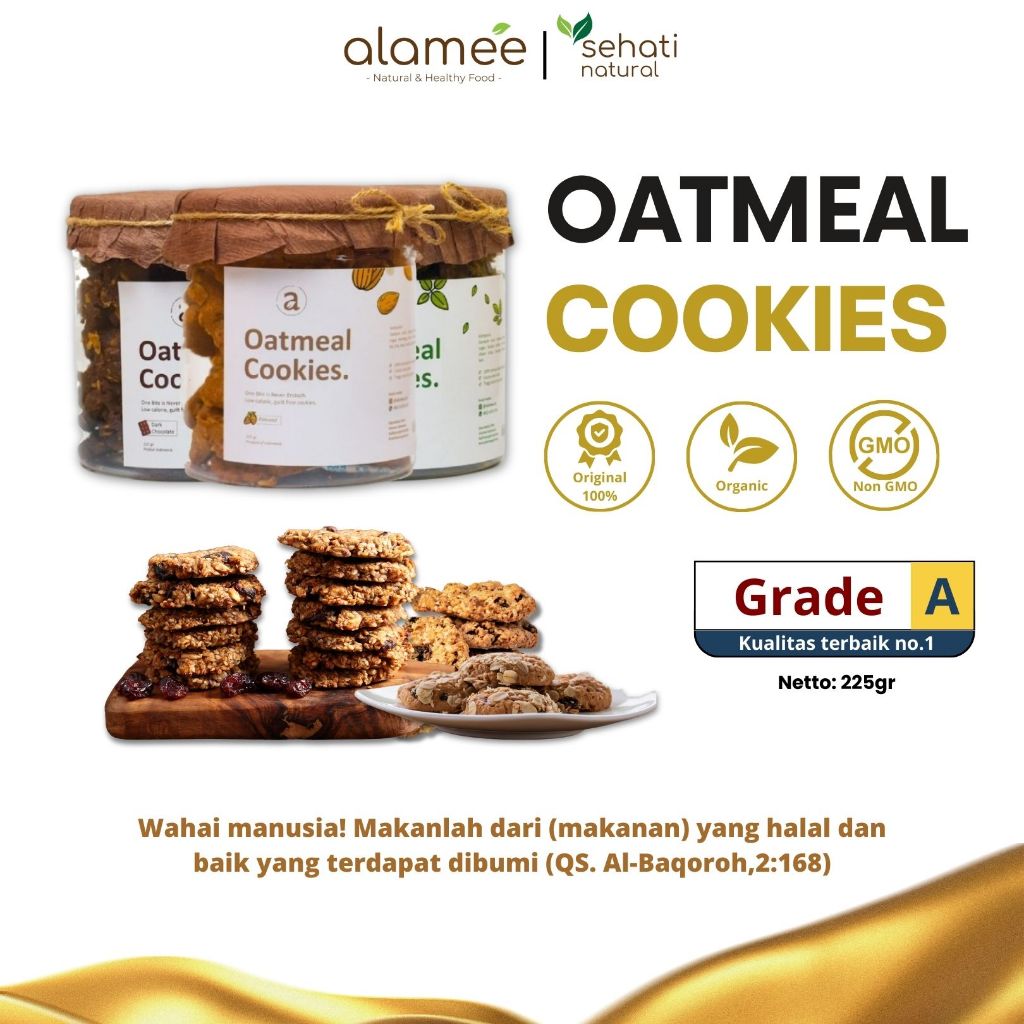 

Oatmeal Cookies Oat Snack Sehat Makanan Anak Balita Cemilan Sehat Cookie Kue Kering