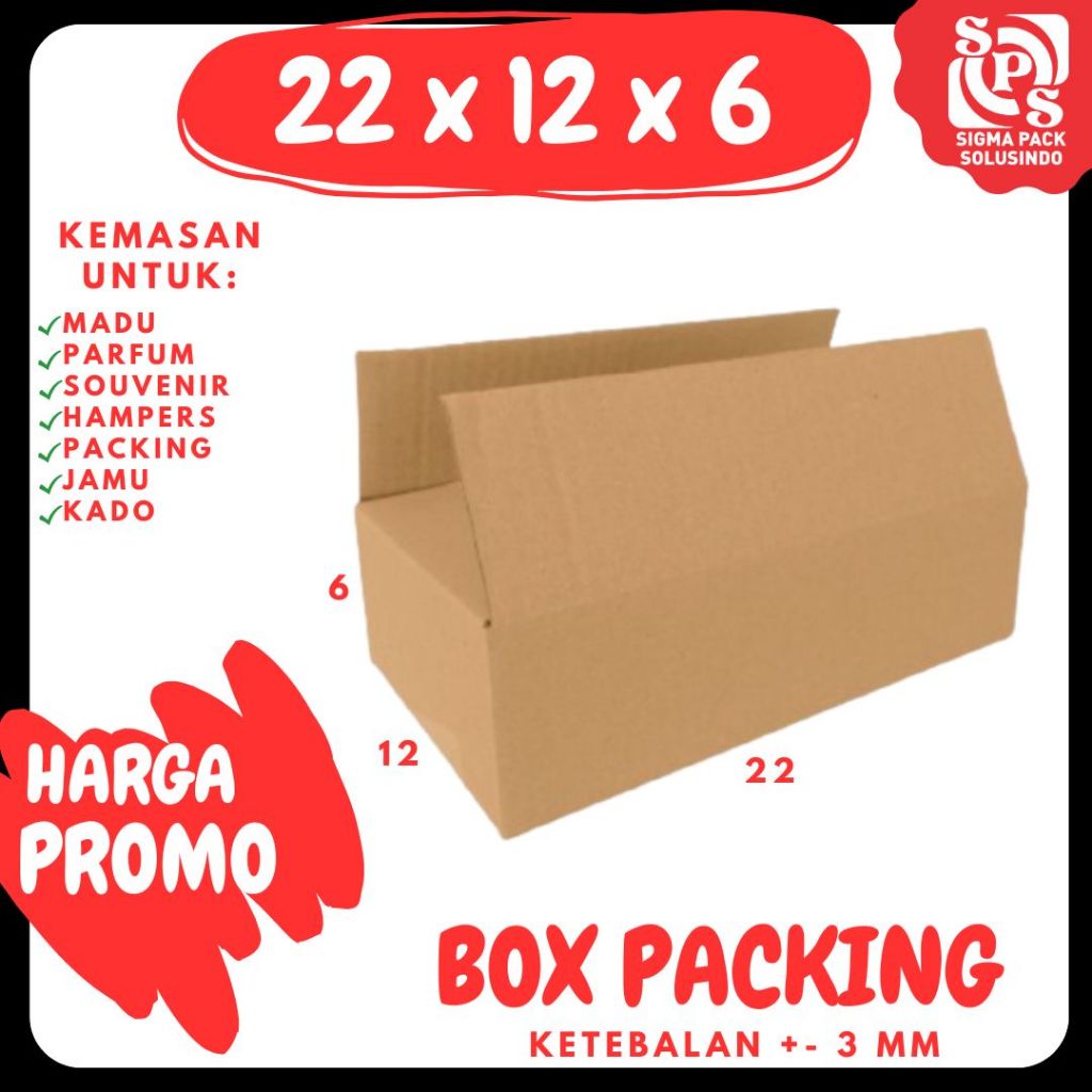 

Box 22x12x6 Kardus A1 Packing Karton Dus Kotak Kemasan Obat Mainan Olshop Souvenir Jamu Sparepart