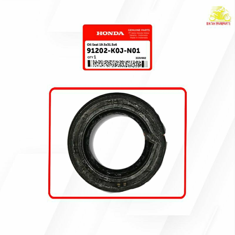 Oil Seal 19.5x31.5x6 91202 K0J N01