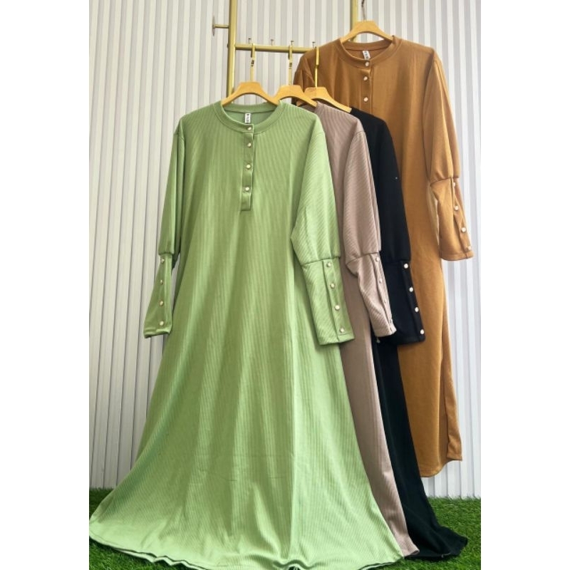 Midi Dress Knit Inara L30 Import | Full Knit Import Premium Busui