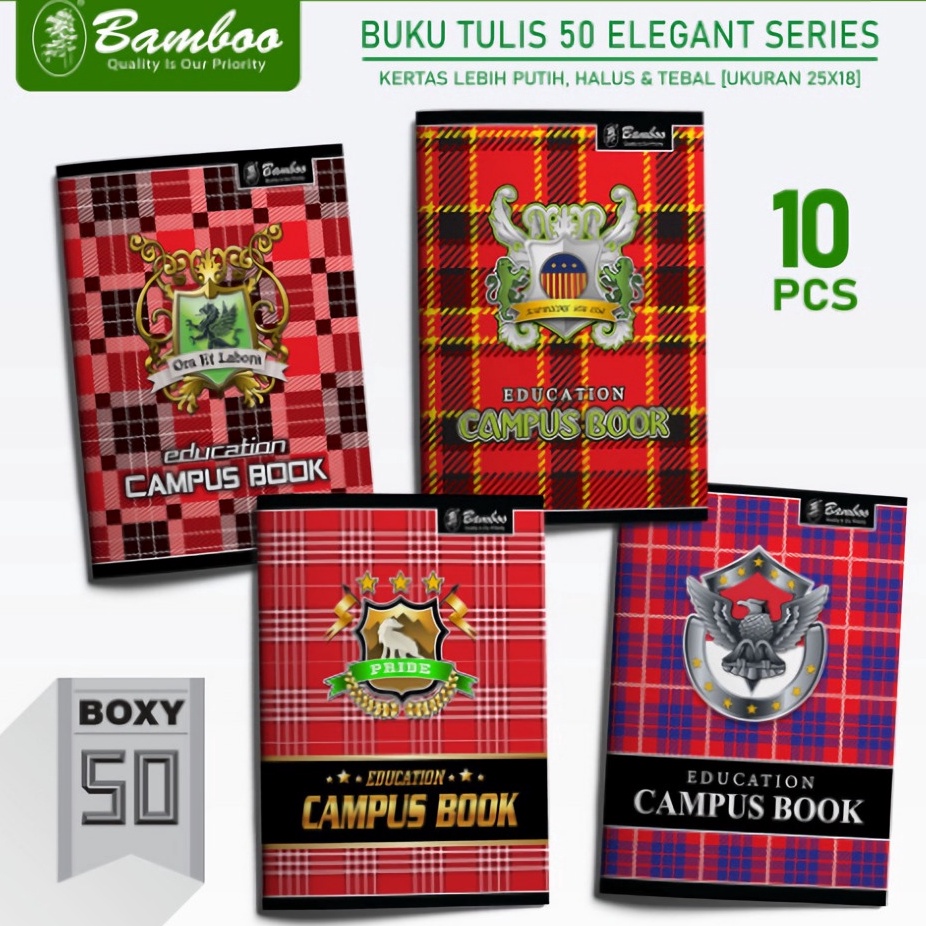 

KODE O73Q Buku Tulis Bergaris Biasa Buku Tulis Sekolah Bamboo Campus Edition Ukuran Boxy Isi 5 Lembar 1 Buku