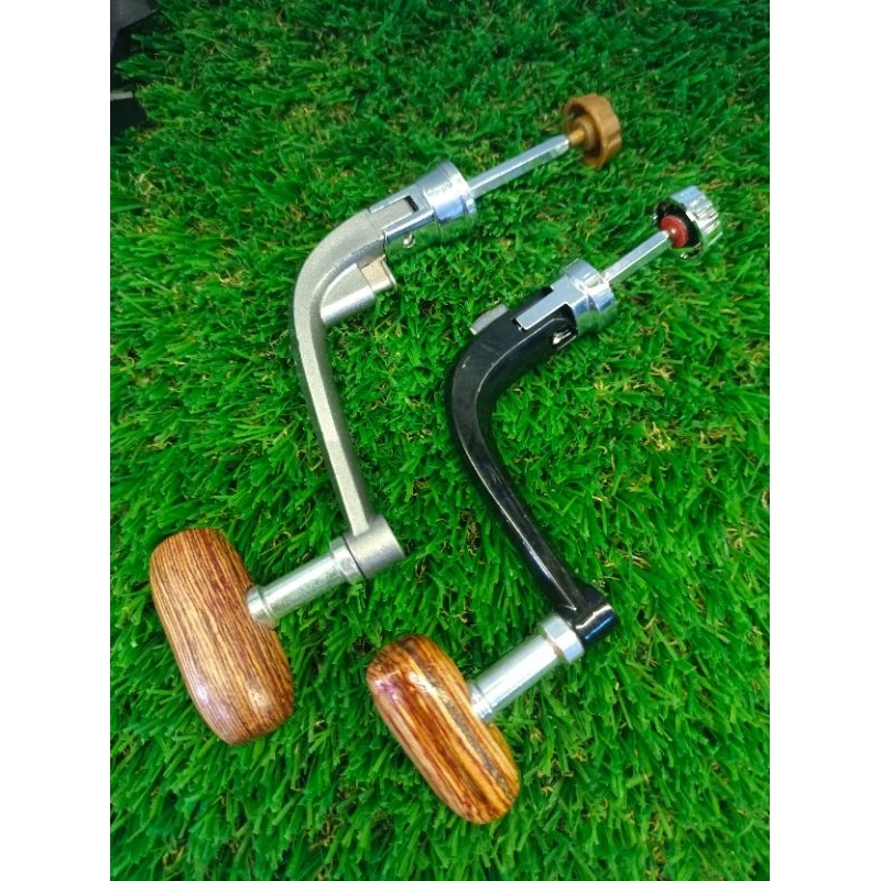 Handle Reel/ Gagang / Engkol / Putaran Reel Pancing Spinning T Knop Kayu Non Power Handle Model Lipa