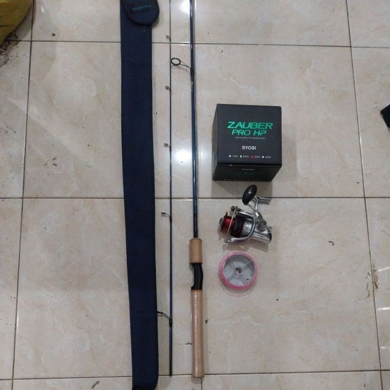 1 paket joran bass one made in china dan reel ryobi zauber pro free senar