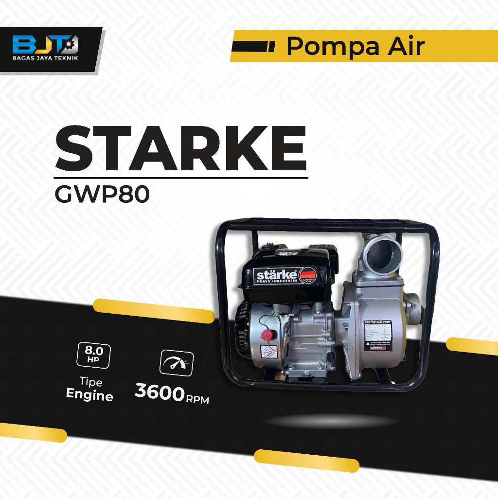 Pompa Air Alkon GWP 80 STARKE Bahan Bakar Bensin