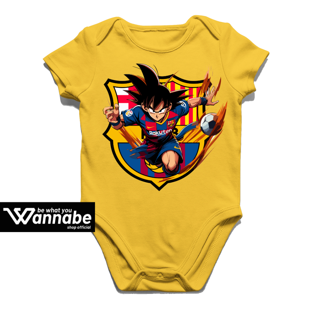 JUMPER BAYI BOLA BARCA GOKU JUMPER LUCU BAJU BAYI PAKAIAN BAYI