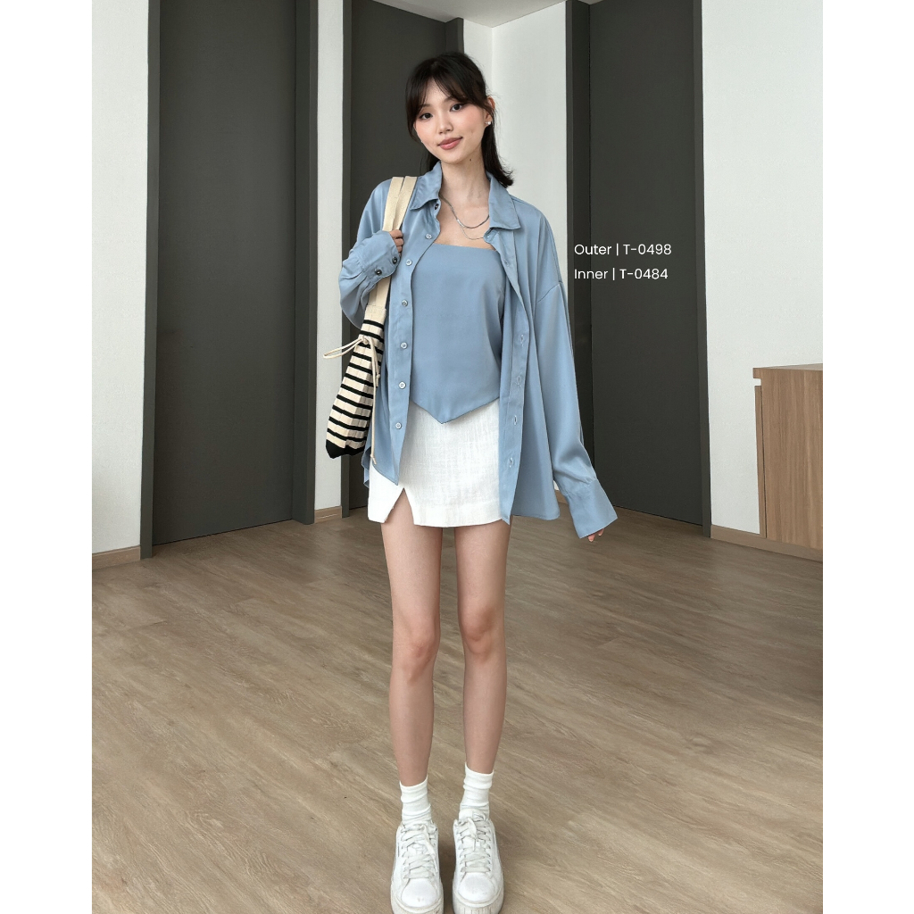 RB Kadaka T-0484 Scarf Top Satin Premium