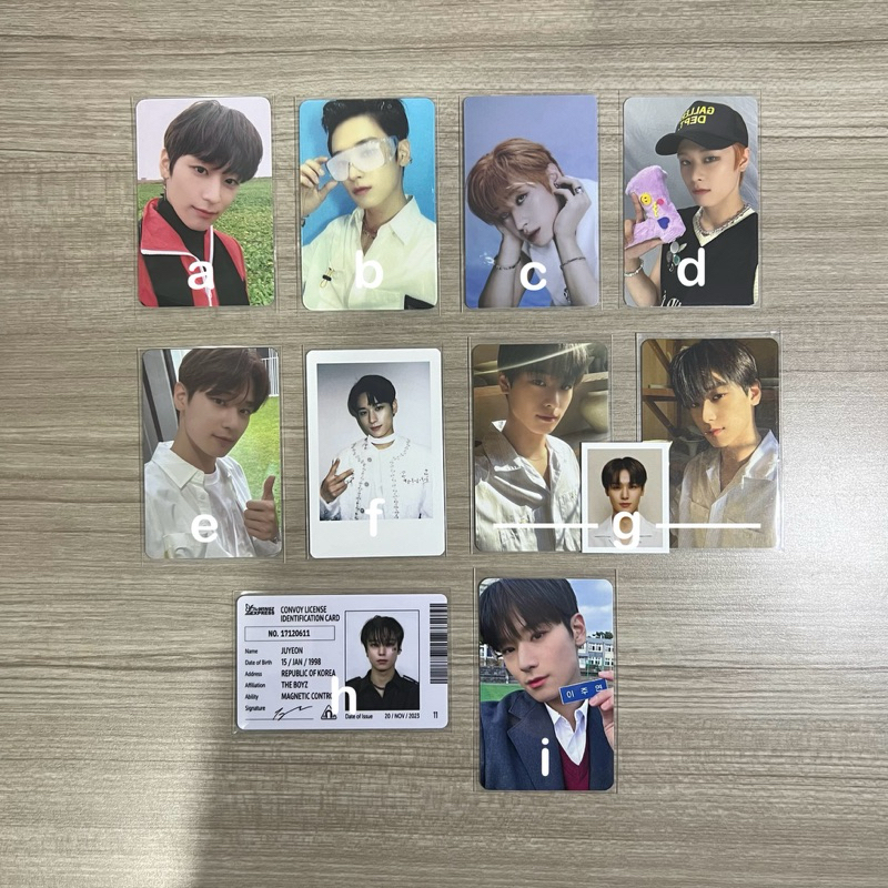 the boyz - juyeon photocard pc