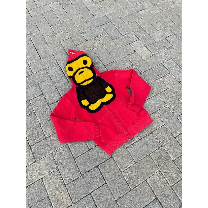 Hoodie Double Zipper Aape X Baby milo