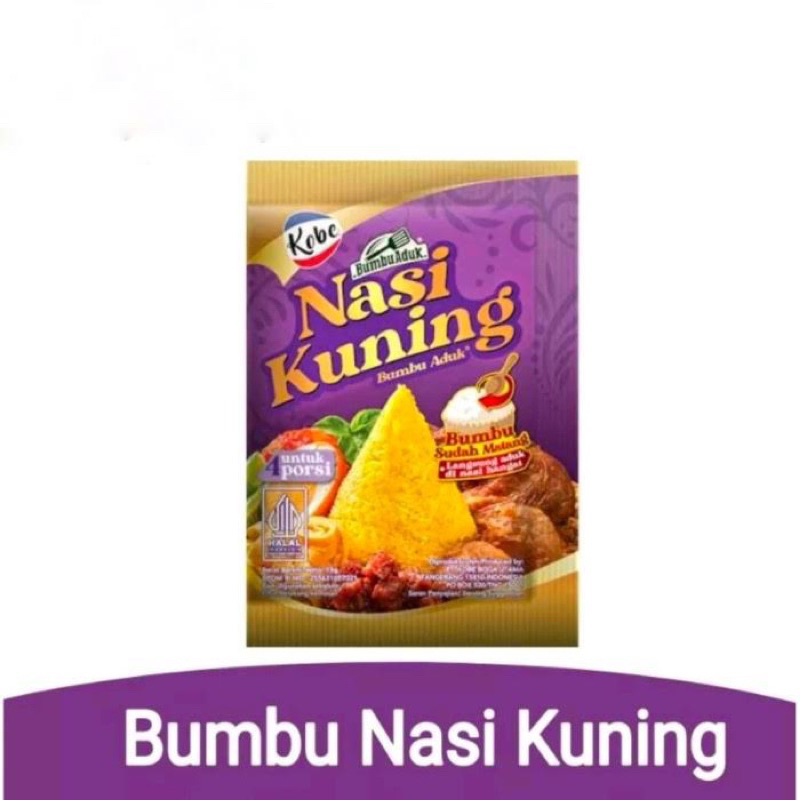 

kobe bumbu aduk nasi kuning - kobe nasi kuning - kobe bumbu nasi kuning instan
