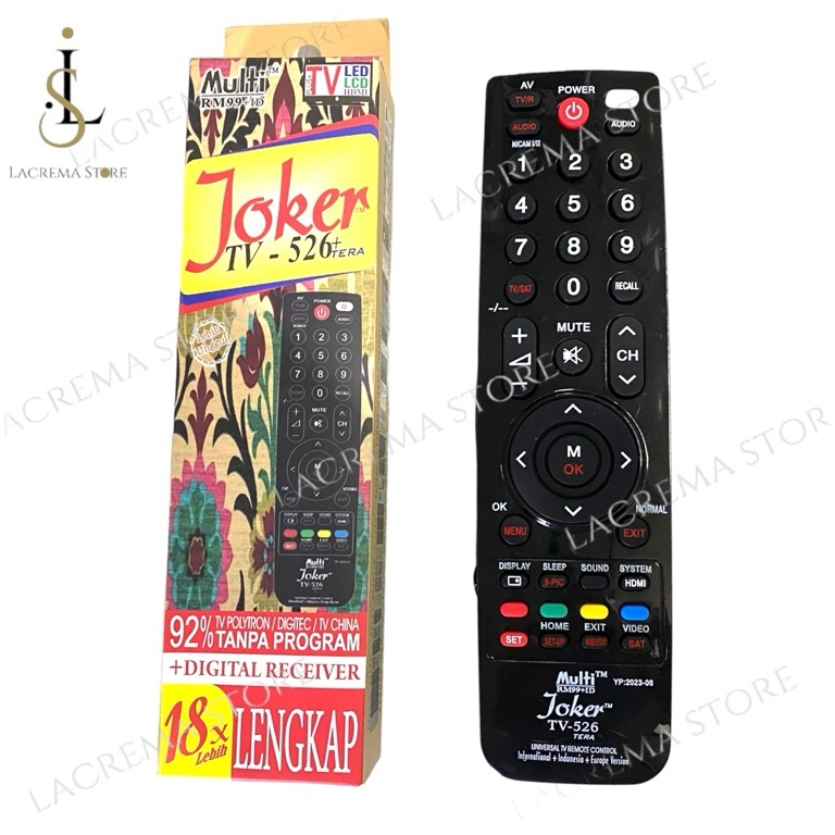 KODE U85U REMOTE TV JOKER MULTIFUNGSI REMOT TV UNIVERSAL 526 512