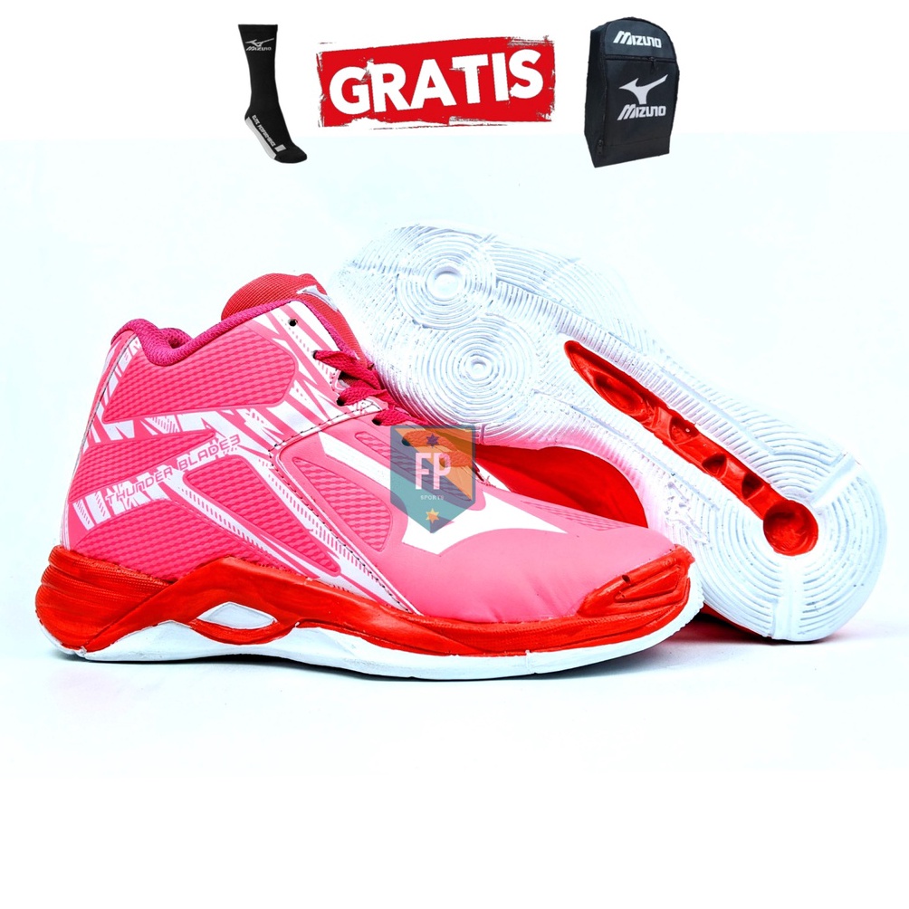 CUCIGUDANG Sepatu voli Mizuno Thunderblade 3 Volly Ball Sepatu Voli Mizuno Wanita Terbaru Sepatu Vol