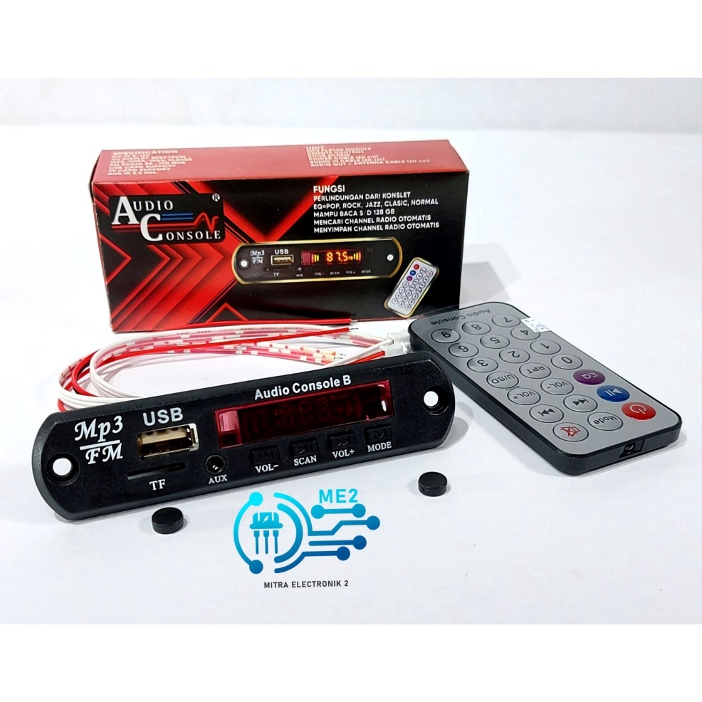 KODE V82A Kit Modul Amplifier MP3 Player Bluetooth Modul Speaker Audio Consule Plus fm Radio mp3 USB