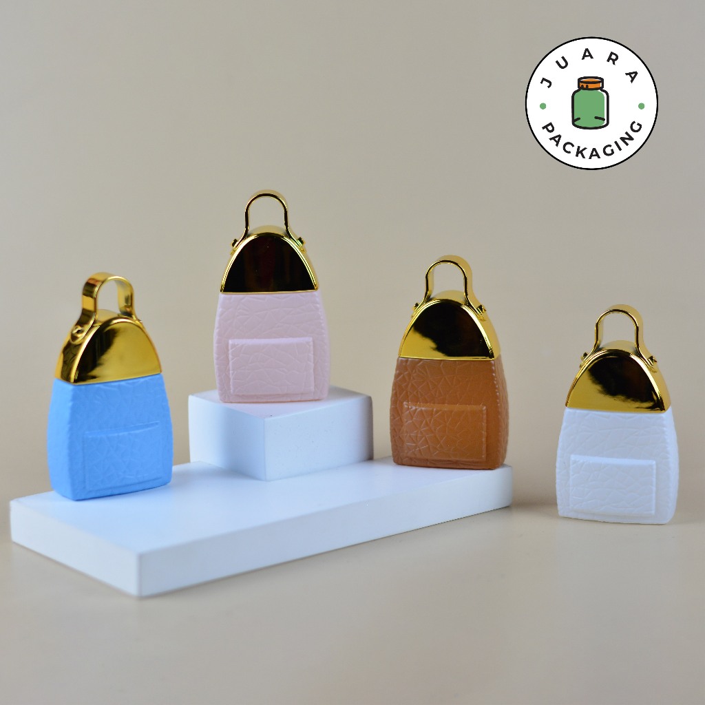 Botol Parfum Spray 30ml Botol Kaca Spray Bentuk Tas Bag Pack MCM Luxury Botol Isi Ulang Perfume 30 m