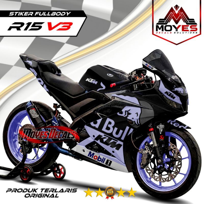 COD Decal R15 V3 Stiker FULLBODY //R15 V3 VARIASI REDBULL