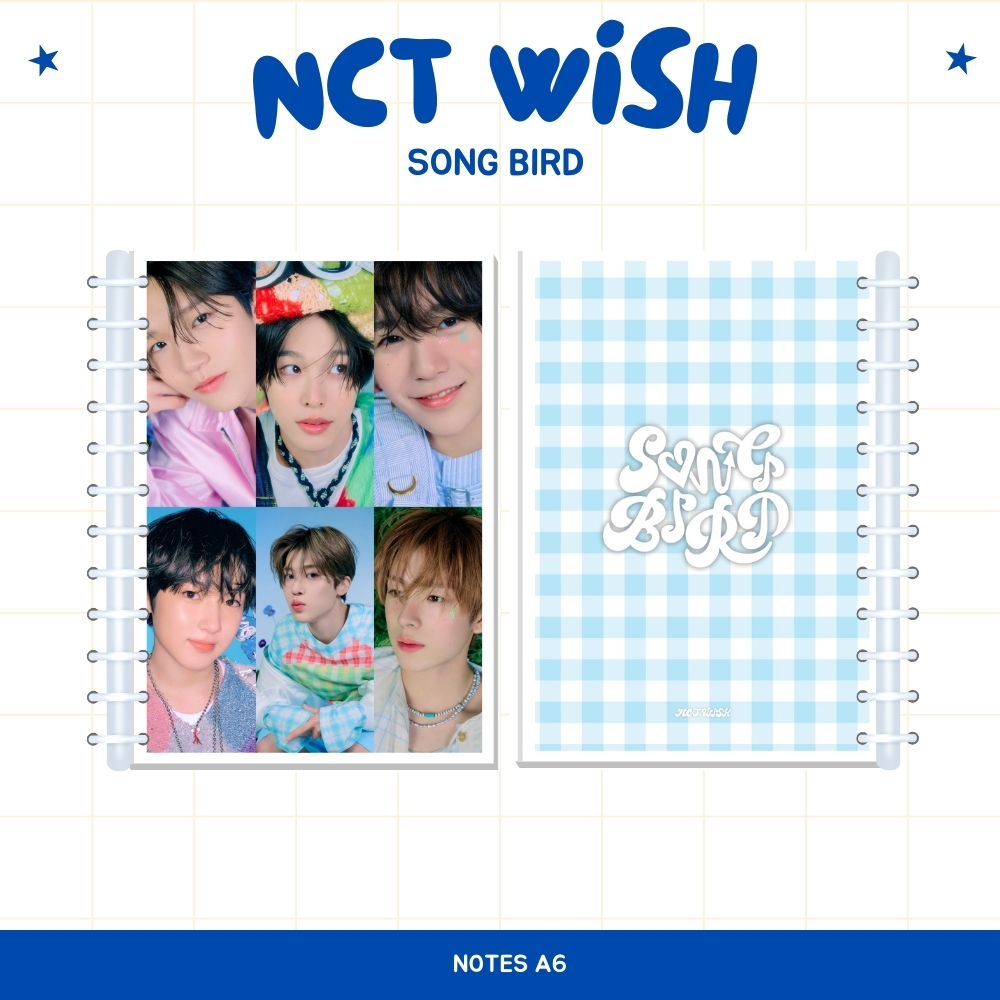 A6 NOTES NCT WISH SONGBIRD (ISI 40 HVS + COVER LAMINASI 2 SISI) BUKU ...