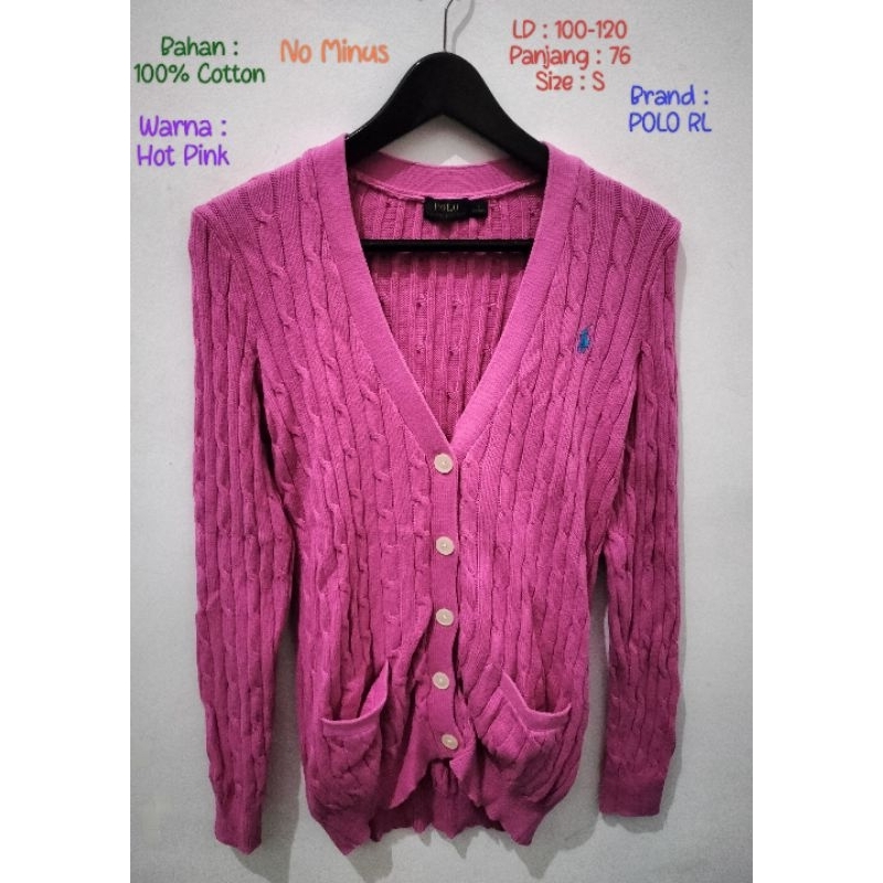 Cardigan Kepang Polo RL