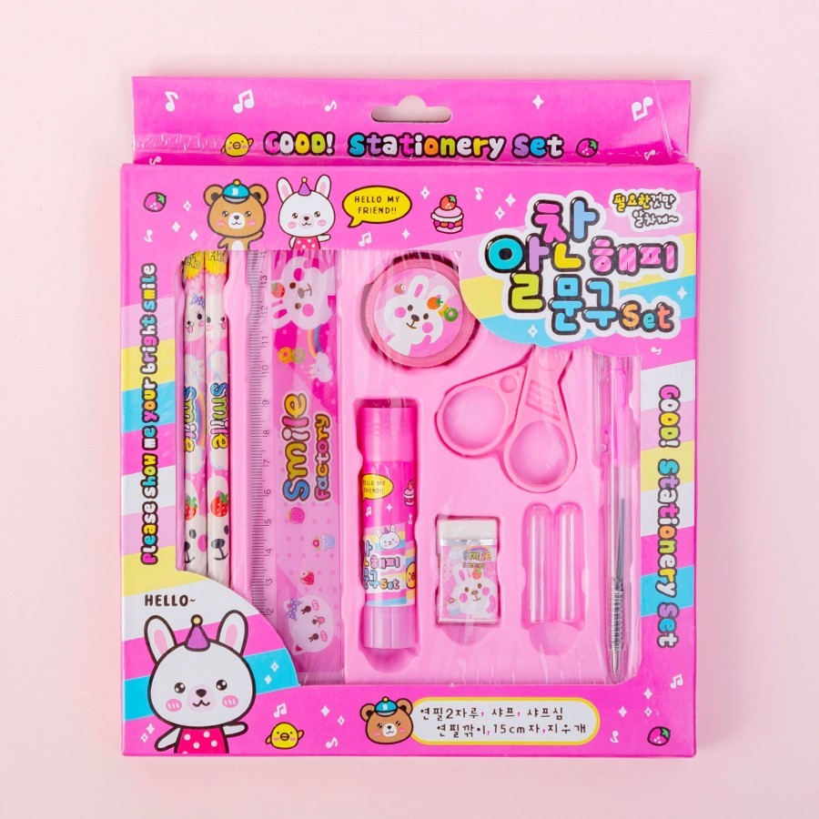

D3W! Pensil Set 9in1 Mini Stationery Peralatan Menulis Anak Karakter Lucu