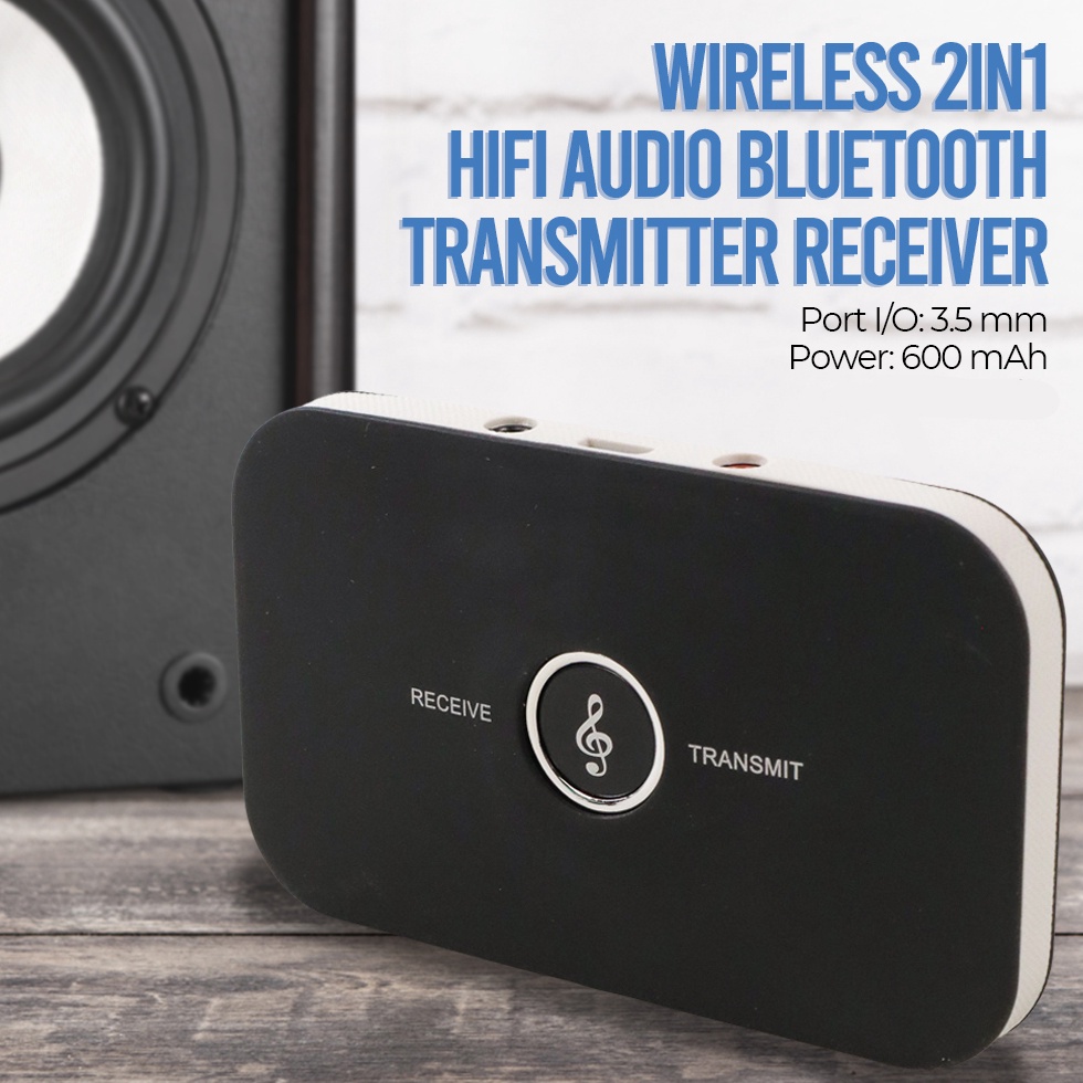 KODE T14D HiFi Audio Wireless 2 in 1 Bluetooth Transmitter  Receiver 35mm VIKEFON B6  COD  BT Trasmi