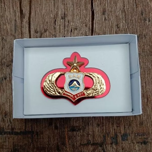 brevet wing pin sar polri mika mirror kecil