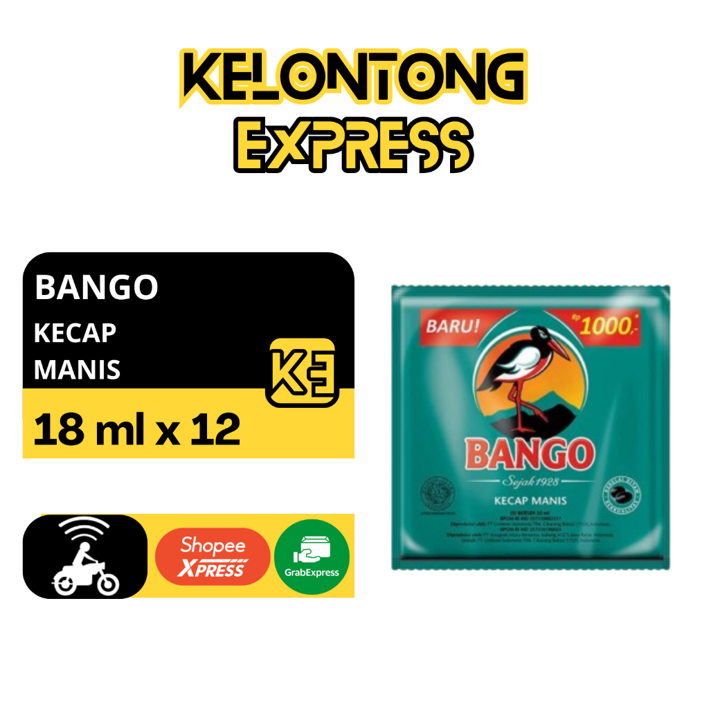 

BANGO KECAP MANIS 18ml [1 RENCENG 12 SACHET]