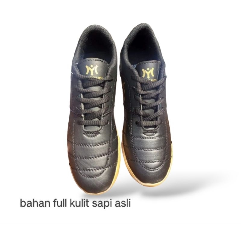 sepatu bola dan fusal anak bahan full kulit sapi asli / outsol jahit keliling kuat dan rapi / sepatu