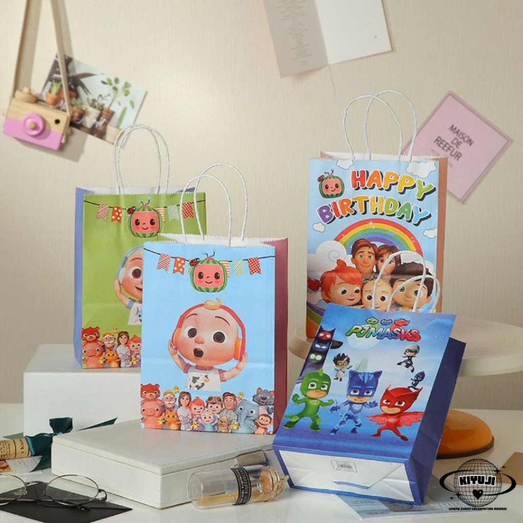 

Kiyuji Party Paper Bag Goodie Bag Coco Melon Tas Kado Souvenir Snack