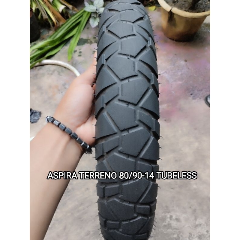 Ban 80/90-14 Copotan Merk ASPIRA TERRENO TUBELESS