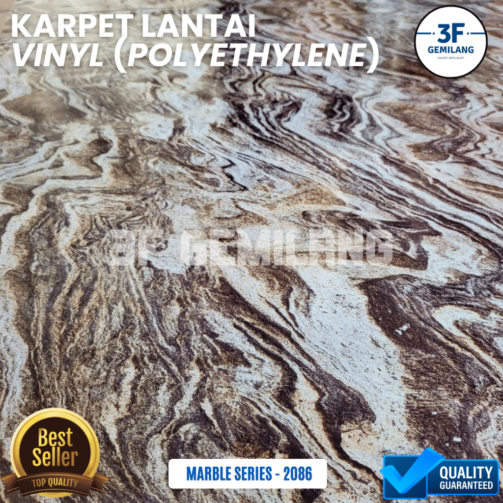 3F GMG - VINYL PER ROL isi PANJANG 14 METER Karpet Lantai POLYETHYLENE Lebar 1,2meter Gulungan - Wal