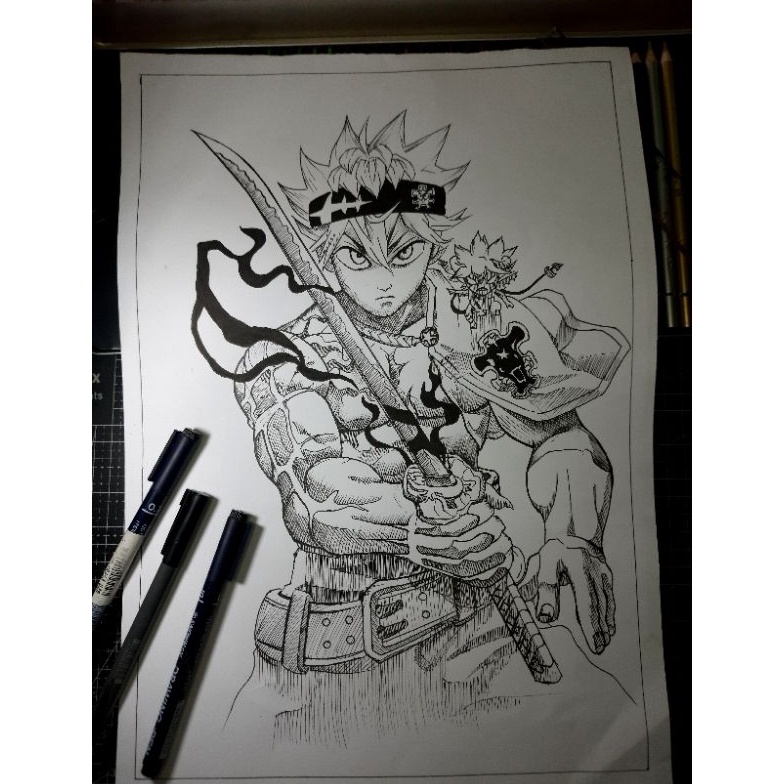 

KODE K72R jasa lukis anime ukuran A4