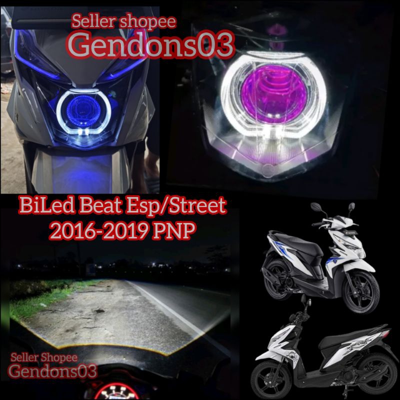 Fullset Reflektor Lampu BiLED Beat Esp/Street 2016-2019 Pnp
