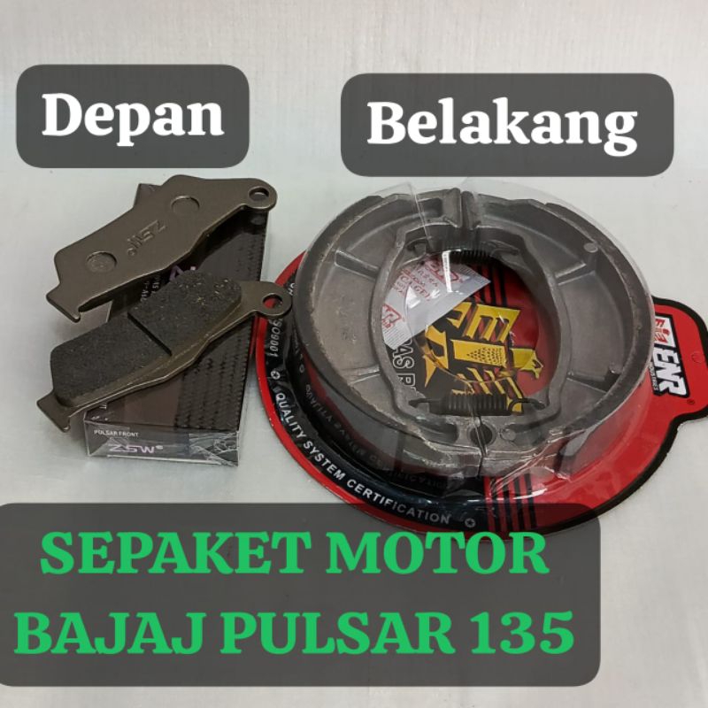 KAMPAS REM KHUSUS MOTOR BAJAJ PULSAR 135 / DEPAN BELAKANG 135LS