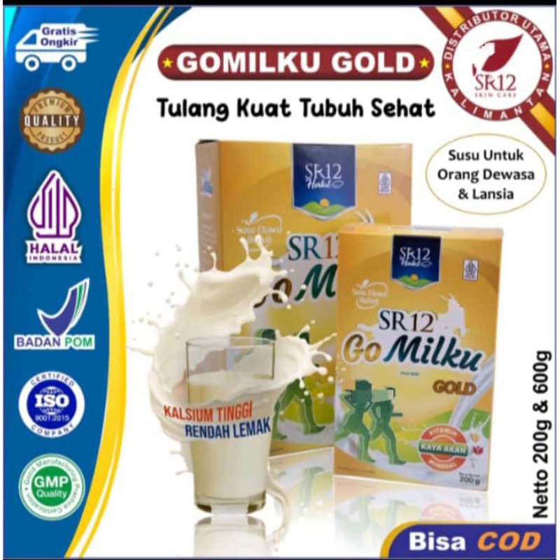 

GoMilku Gold Susu kambing etawa SR12 600g