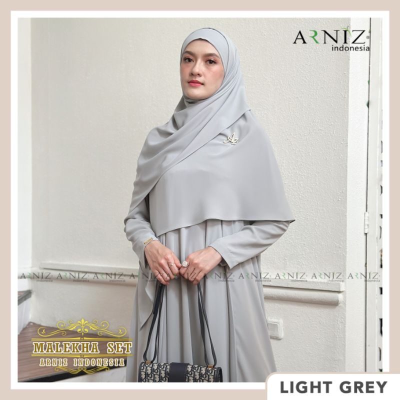 Malekha Dress Set Jilbab By Arniz Collection