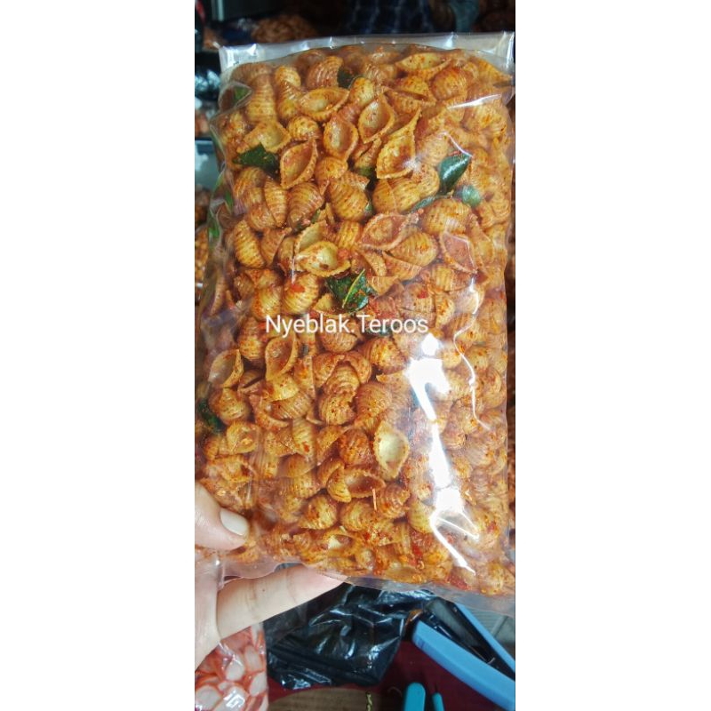 

500gr Seblak kerang makaroni kerang pedas gurih daun jeruk