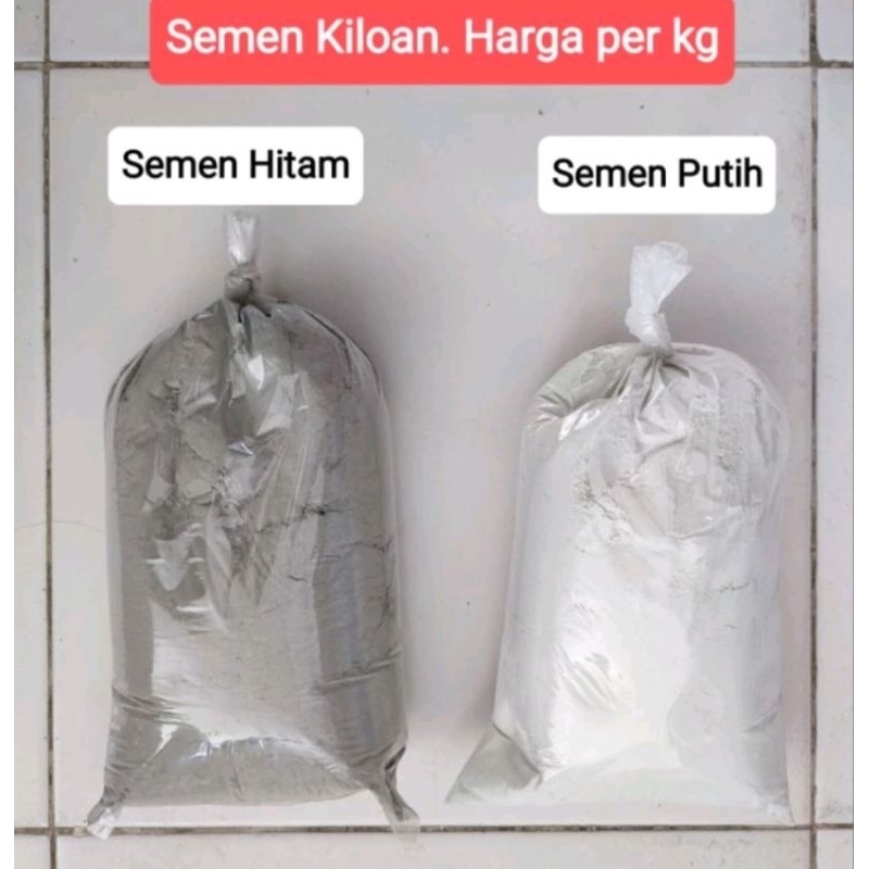 Semen hitam ,Semen Putih dan Aplus ecer kiloan (berat 1 kiloan)