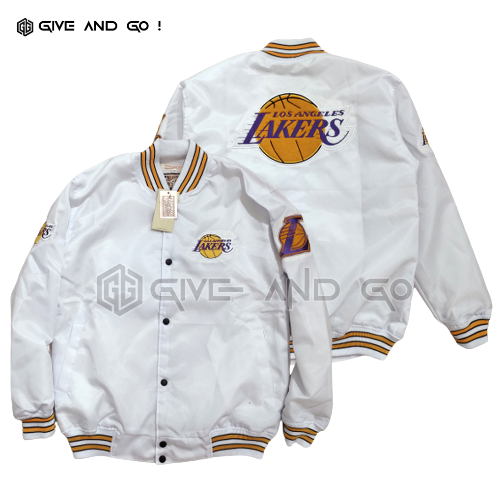 Jaket Varsity Baseball  Lakers - Jacket Bomber Pria Wanita