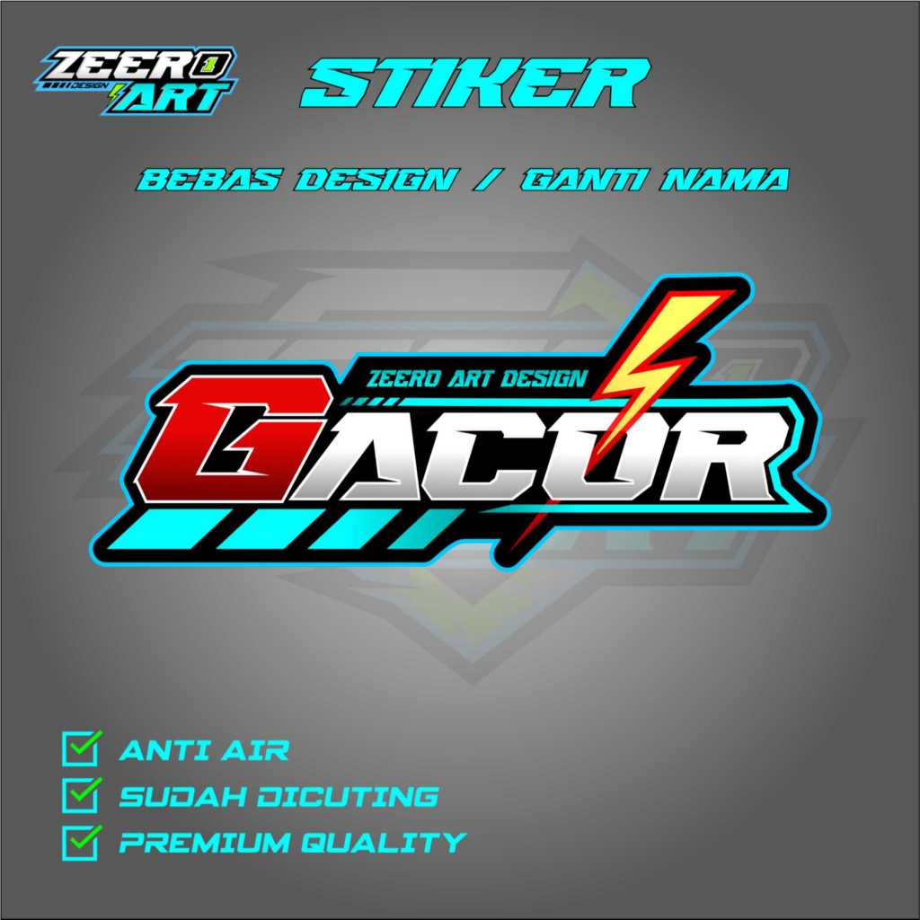 Stiker Racing Viral Gacor / Setiker /sticker / setiker sepeda motor
